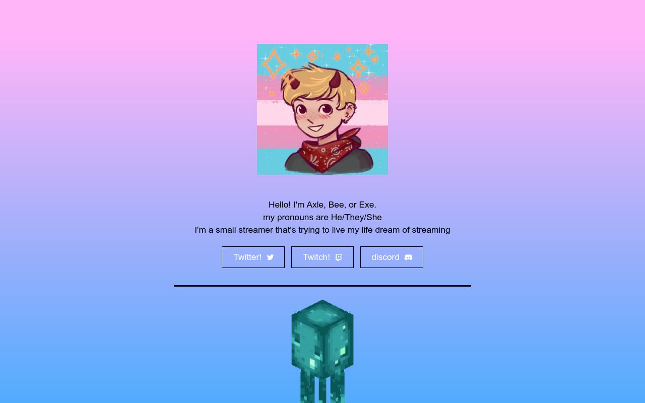 Carrd profile picture for @axle
